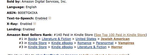 #140 on Kindle